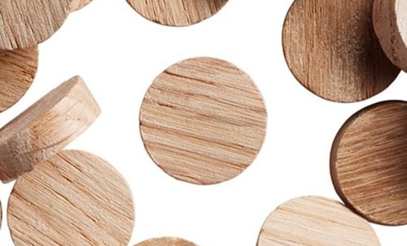 WidgetCo 3/4″ Oak Wood Plugs, Face Grain, Woodworking Plugs, Can Be Sanded,