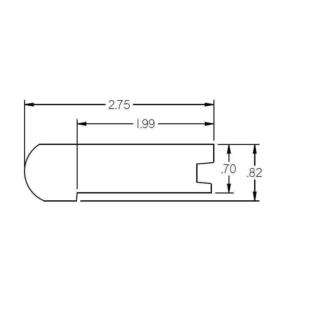 Phoenix 0.75 In. T X 2.78 In. W X 78 In. L Hardwood Stair Nose