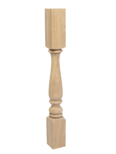 Hardwood 3-3/4″ Wide x 35-1/4″ High Full Round Island Legs