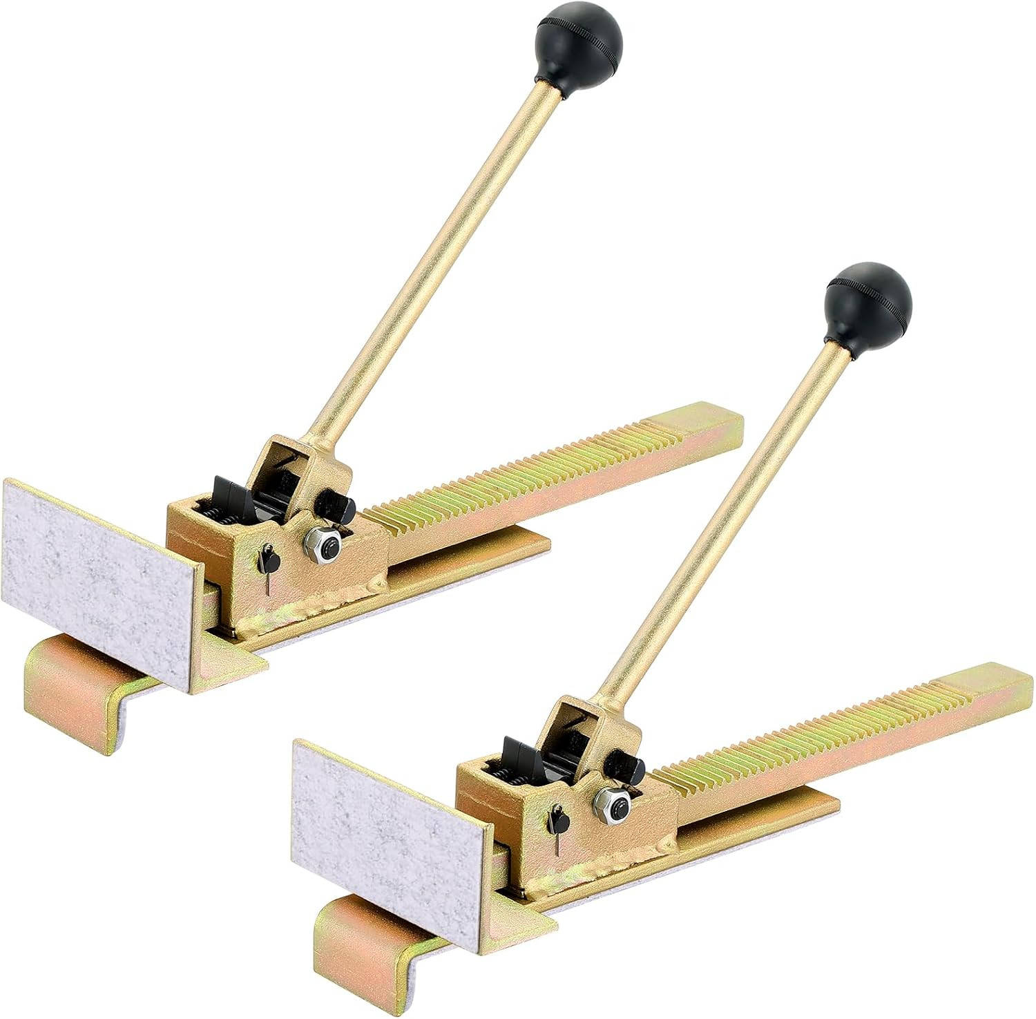 2 Pack Upgraded Flooring Jack with Felt Pads, Professional Hardwood Flooring Ins