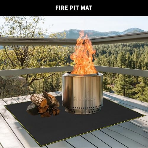 80×48 Inch Large Under Grill Mat for Outdoor Grill Deck Patio Protector,