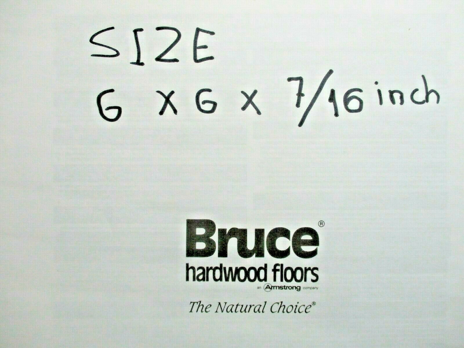 1 Bruce 6″x6″ Tile 7/16″ Glue Foam Pad AHS100 Desert 7 Finger Strip Oak Parquet