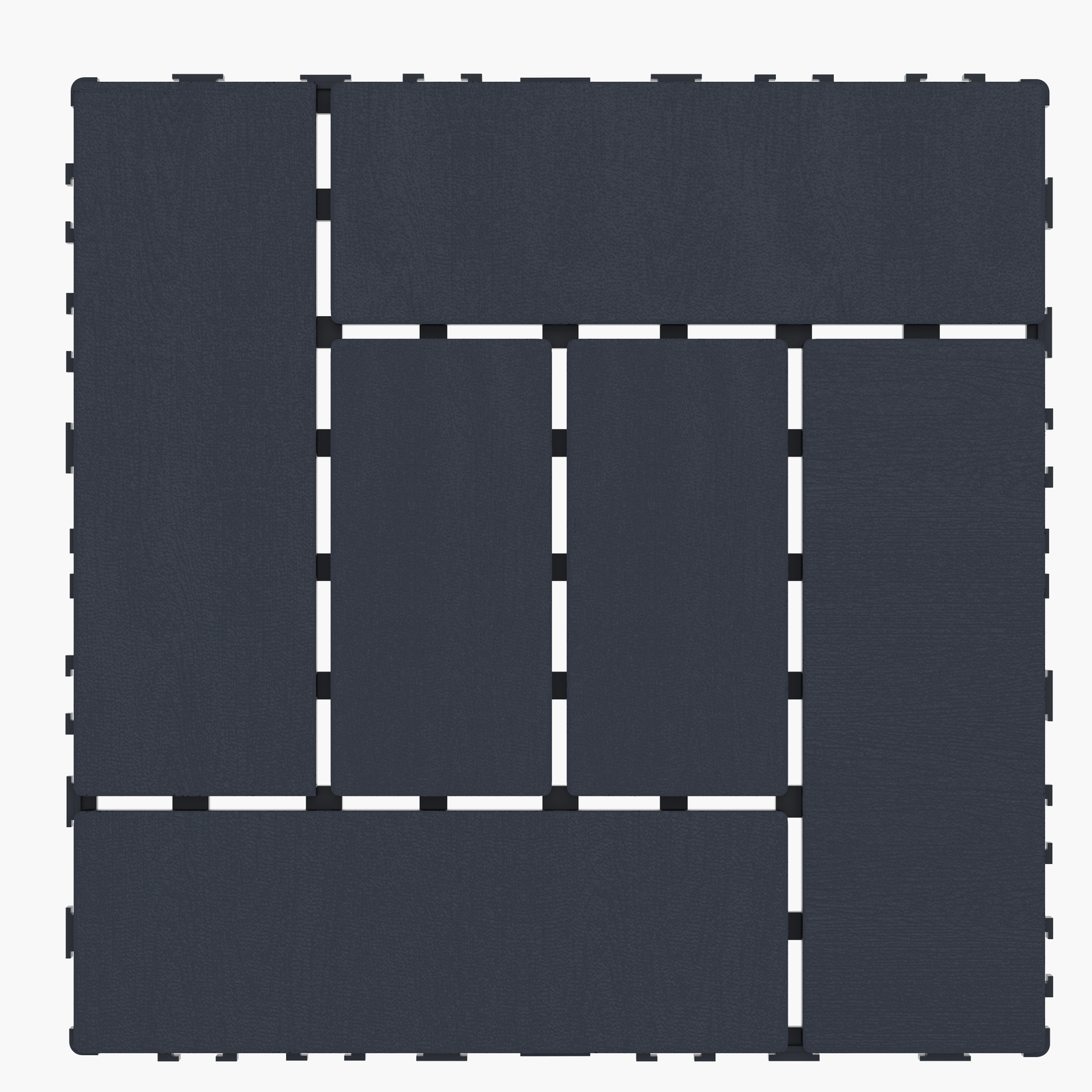 44 Pcs Interlocking Deck Tiles 12″ Patio Flooring Outdoor Tiles For Balcony Gray