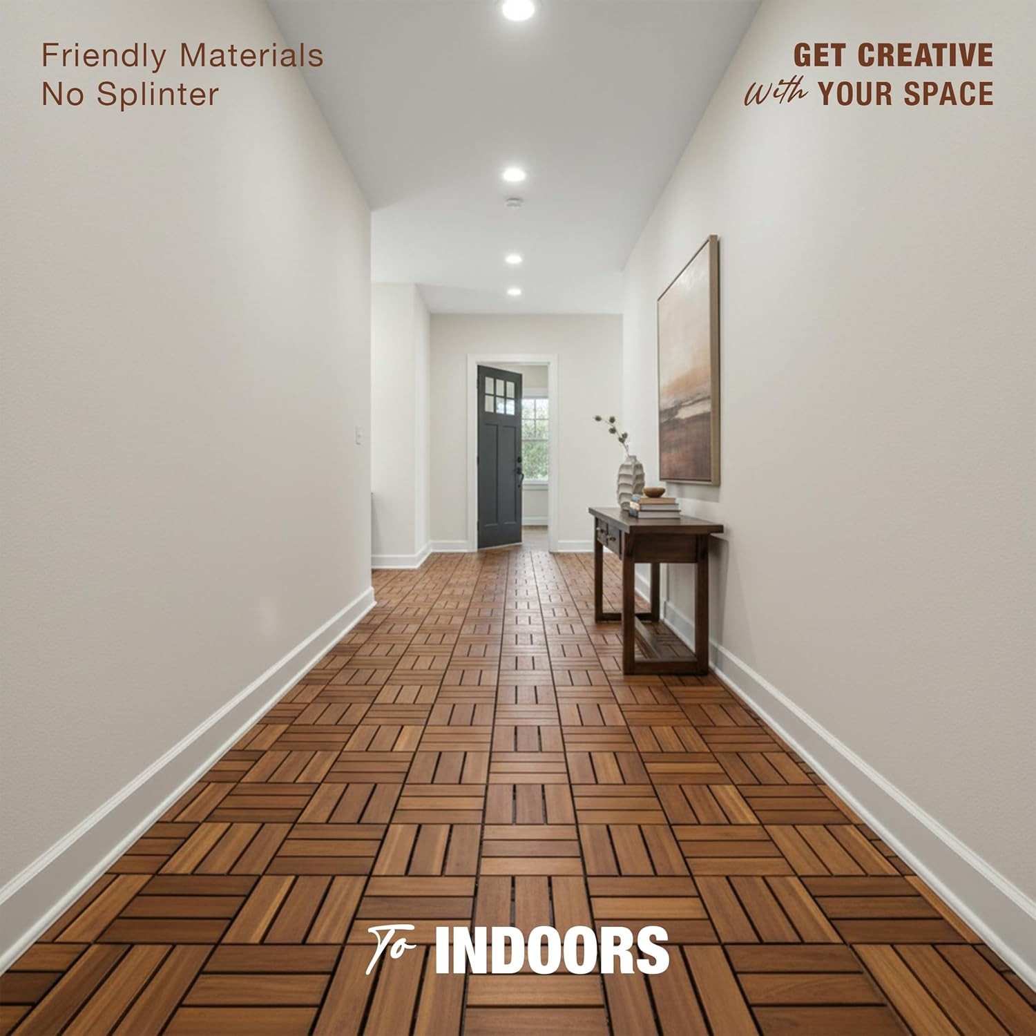 Wood Interlocking Deck Tiles, ” Patio Flooring, Waterproof