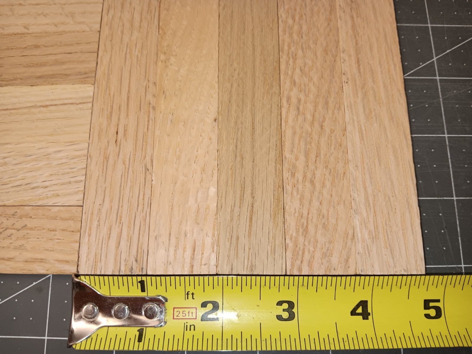 80 fingers of Harris Bondwood TARKETT Red Oak Unfinished Parquet Floor N.O.S.