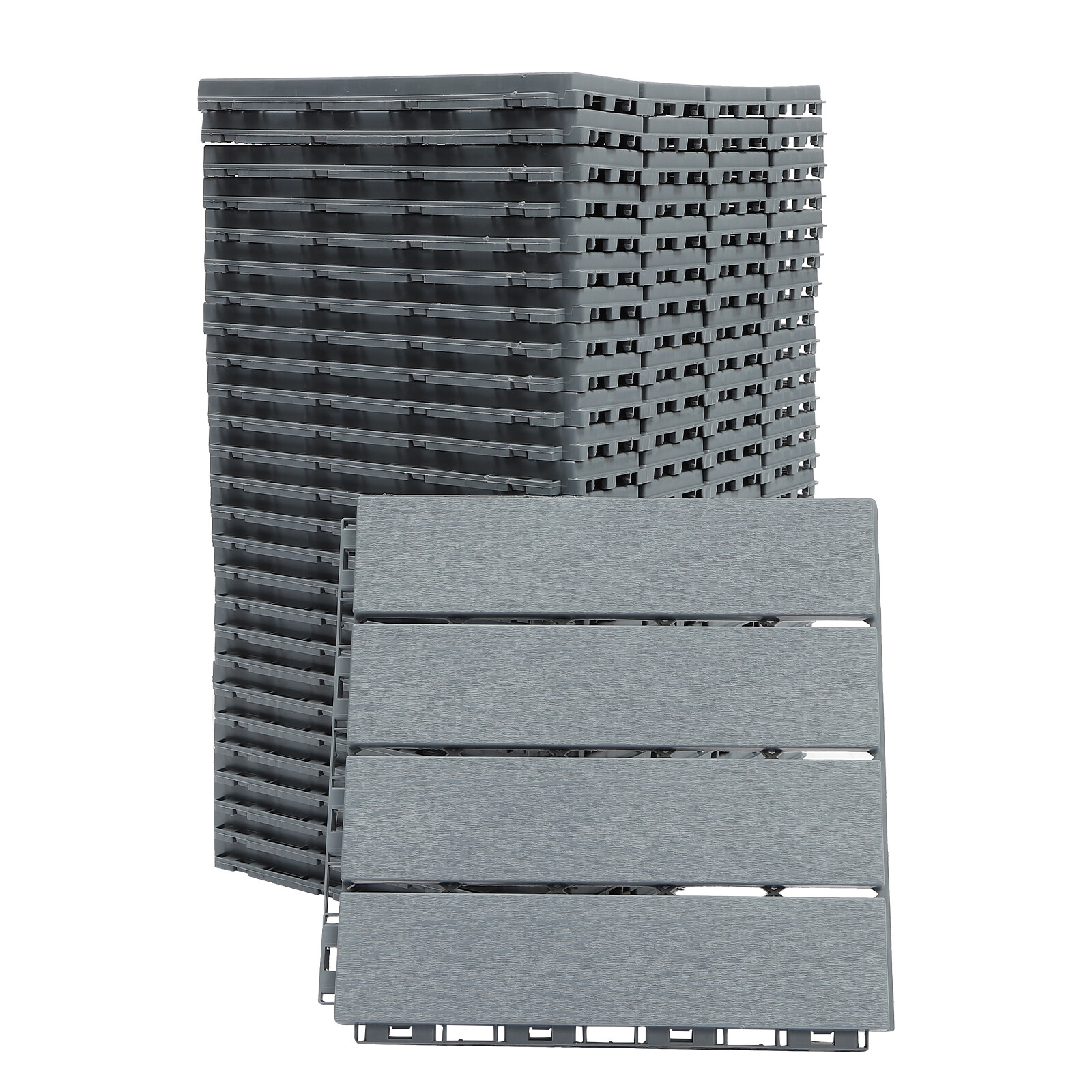 12” Outdoor Living Patio Deck Tiles, Plastic Outdoor Flooring Interlocking USA