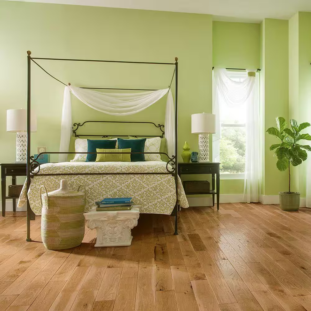 American Vintage Natural Red Oak 3/4 In. T X 5 In. W Scraped Solid Hardwood Floo