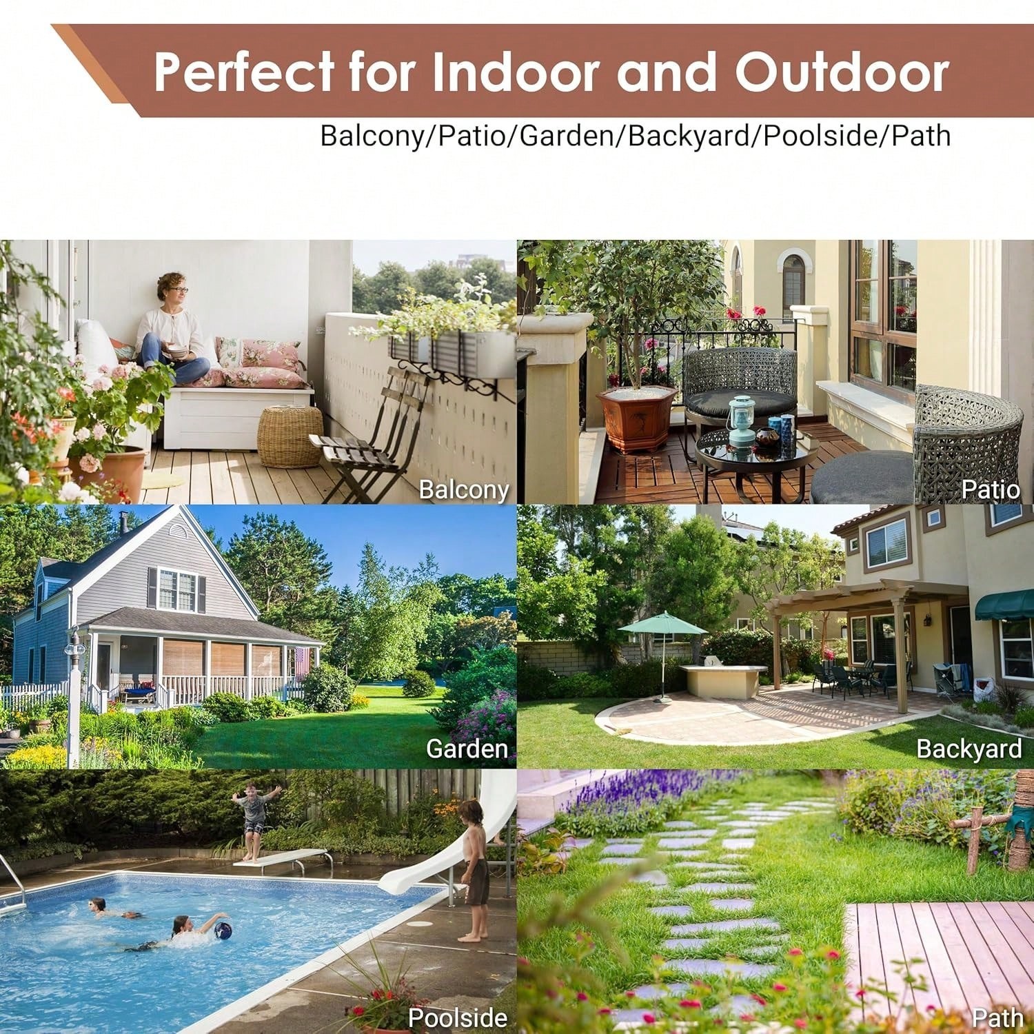 10 Pcs Solid Acacia Wood Interlocking Deck Tiles 12×12 Patio Floor All Weather