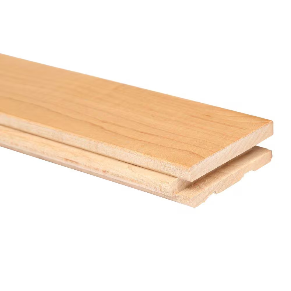 Plano Natural Maple 3/4 In. T X 2-1/4 In. W Smooth Solid Hardwood Flooring (2…