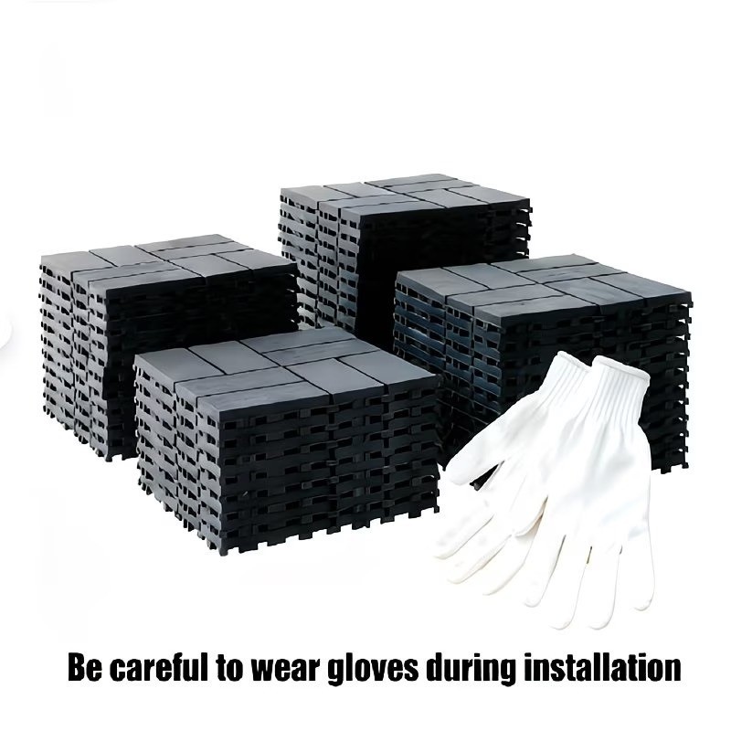 44pcs 12″x12″ Interlocking Patio Deck Tiles – Waterproof All-Weather Outdoor Use