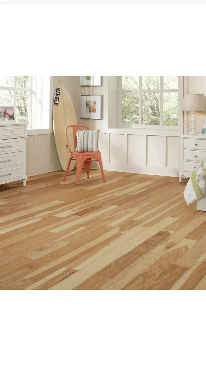 10X Hardwood Floor 3/8 in T x 5 in W Low Gloss Wire Brushed (19.69 sq. ft. Ea)