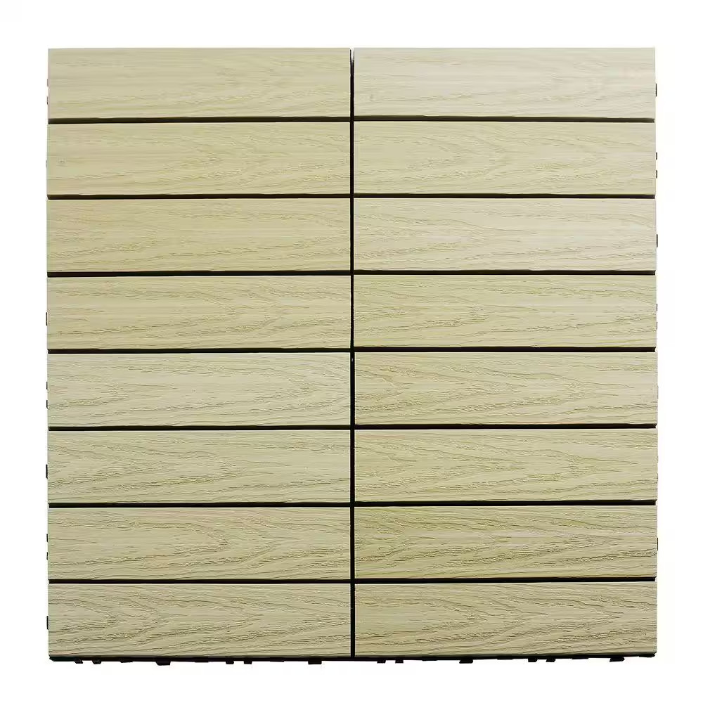 Ultrashield Naturale 1 Ft. X 1 Ft. Quick Deck Outdoor Composite Deck Tile in Sah
