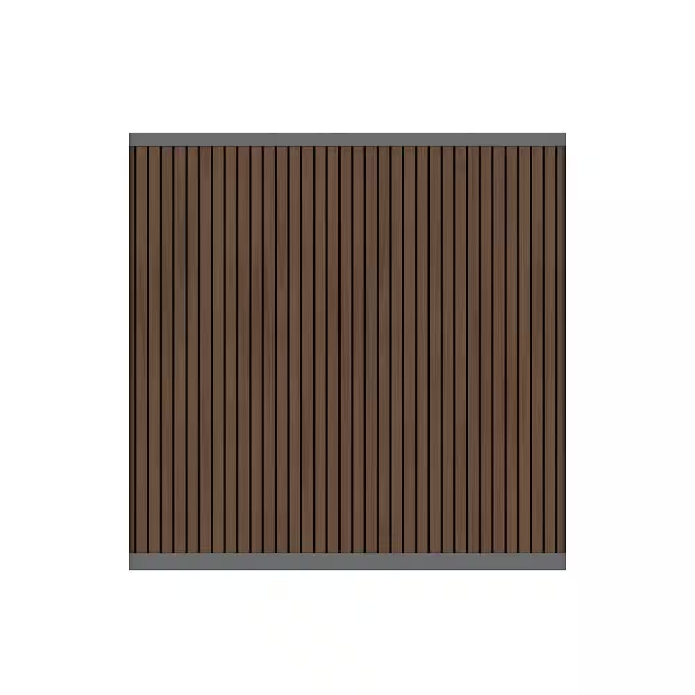 Ultraeasy 6 Ft. X 6 Ft. Brazilian Ipe Composite European Style Vertical Fence Pa