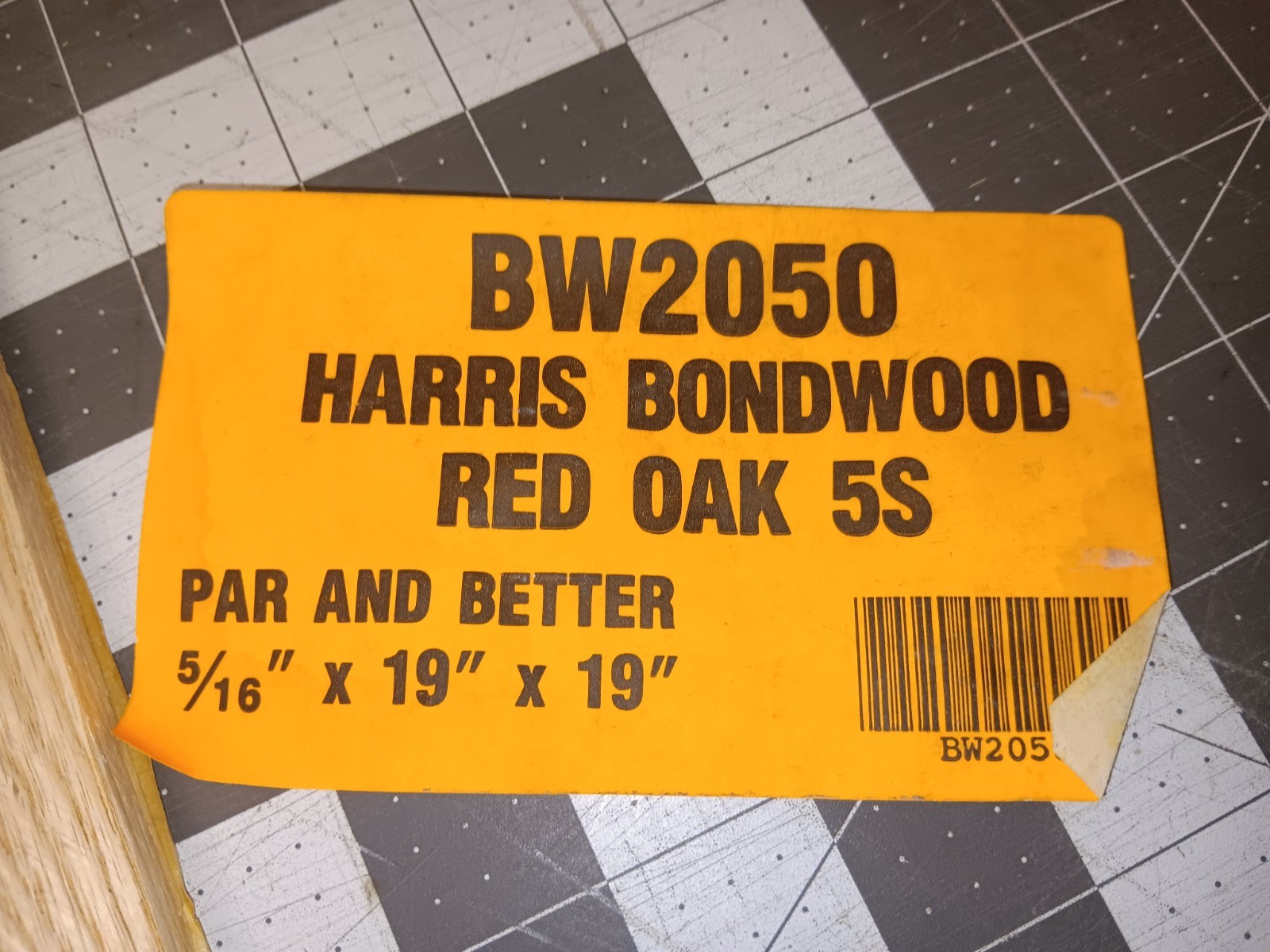 80 fingers of Harris Bondwood TARKETT Red Oak Unfinished Parquet Floor N.O.S.