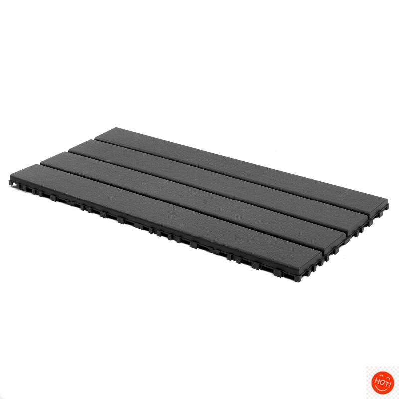 24 pieces of dark gray outdoor terrace deck tiles, DIY interlocking decking