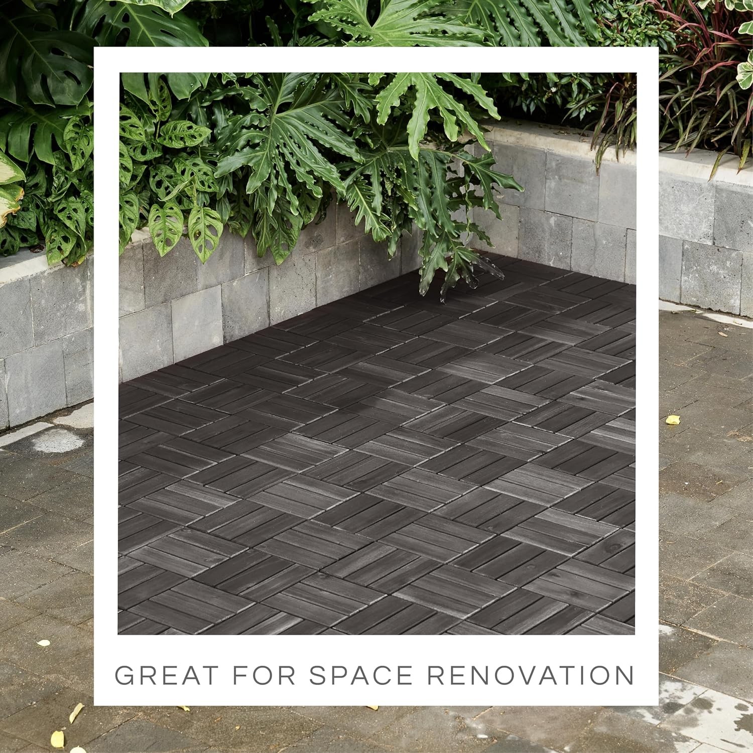 Deck Tiles, Patio Flooring – Outdoor Waterproof Acacia Wood