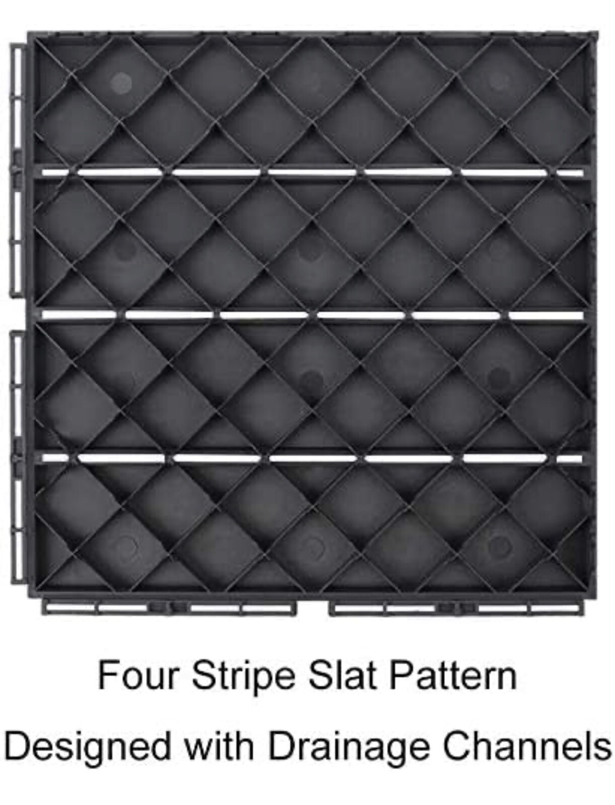 27pcs Deck Patio Tile Interlocking Wood Flooring Pavers Tiles Outdoor 12”x 12”