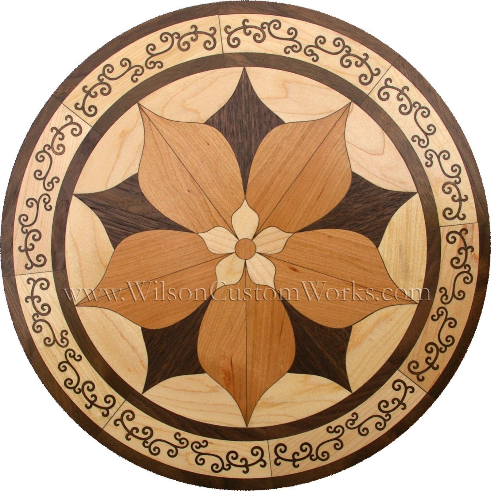 Select patterns 18-36″ Assembled Wood Floor Inlay Flooring Table Wall Hanging