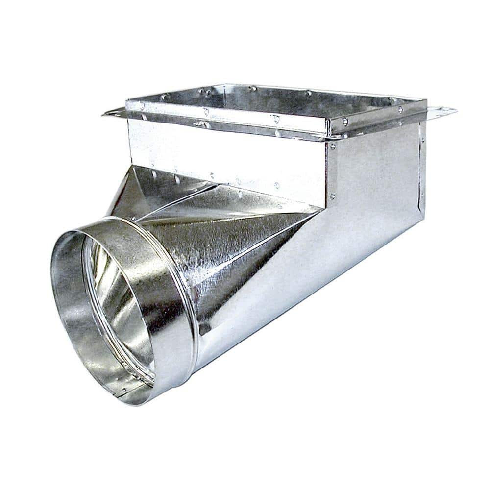 14 in. x 6 in. x 8 in. 90 Degree Register Box with Flange