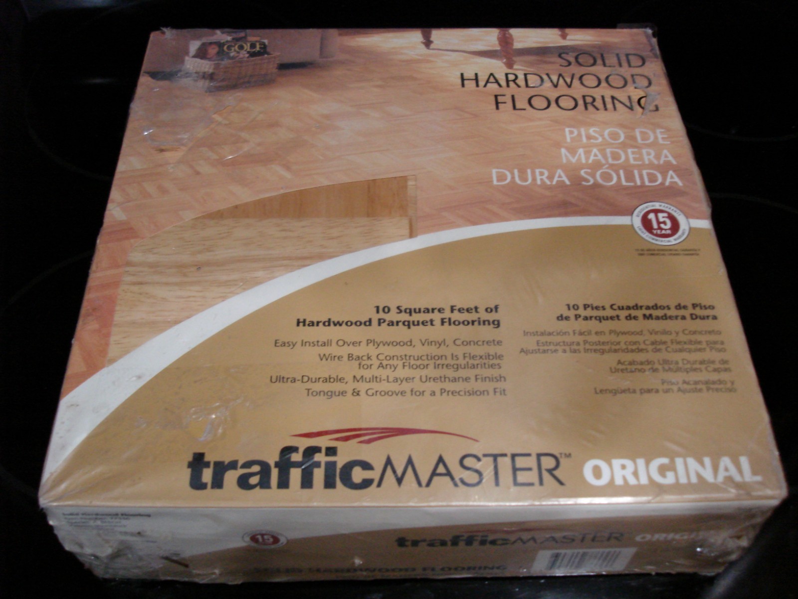 New TRAFFIC MASTER Hardwood 12x12x.3125″ Floor Tiles 10 Sq. Ft., A.Beech #77336