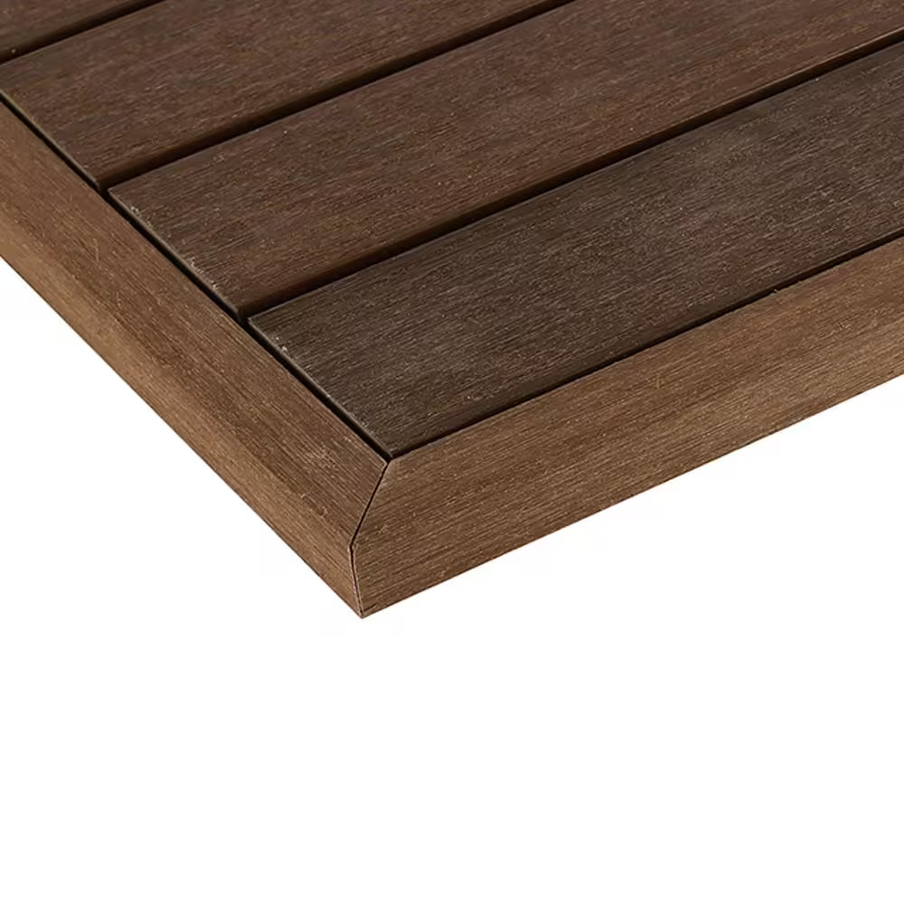 1/12 Ft. X 1 Ft. Quick Deck Composite Deck Tile outside Corner Trim in Brazilian