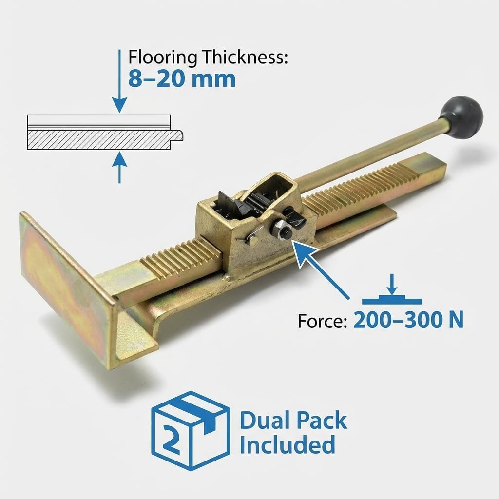 Hardwood Flooring Jack, 2 Pack Flooring Jack and Positioning Tool for Straighten