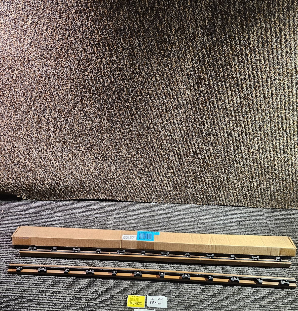 (QTY 4) NewTechWood 1/12 ft. x 3ft. Quick Deck Composite Deck Tile Straight Trim