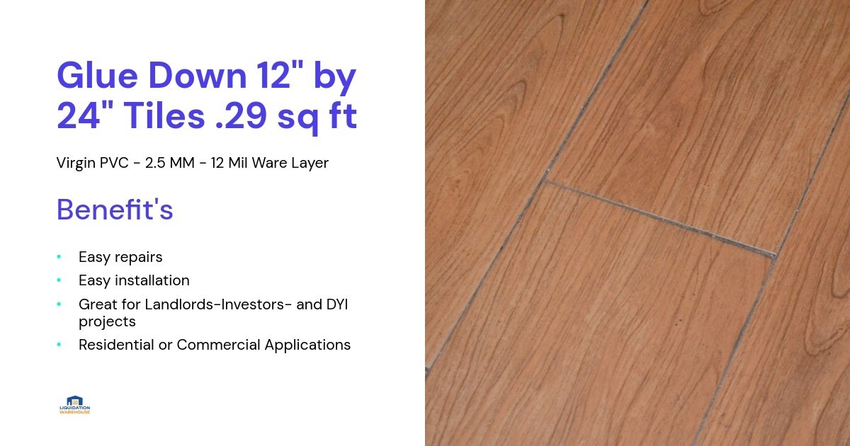 Glue down tile