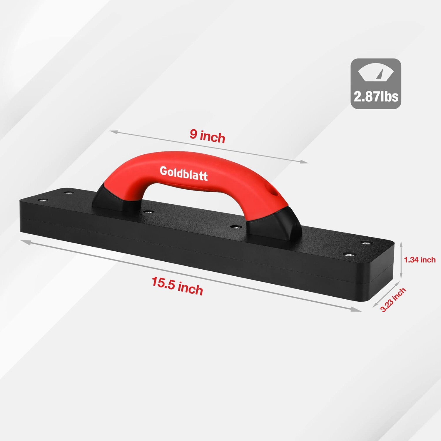 Goldblatt Tapping Block for Vinyl Plank Flooring Heavy Duty Hammer-Free 9″Handle