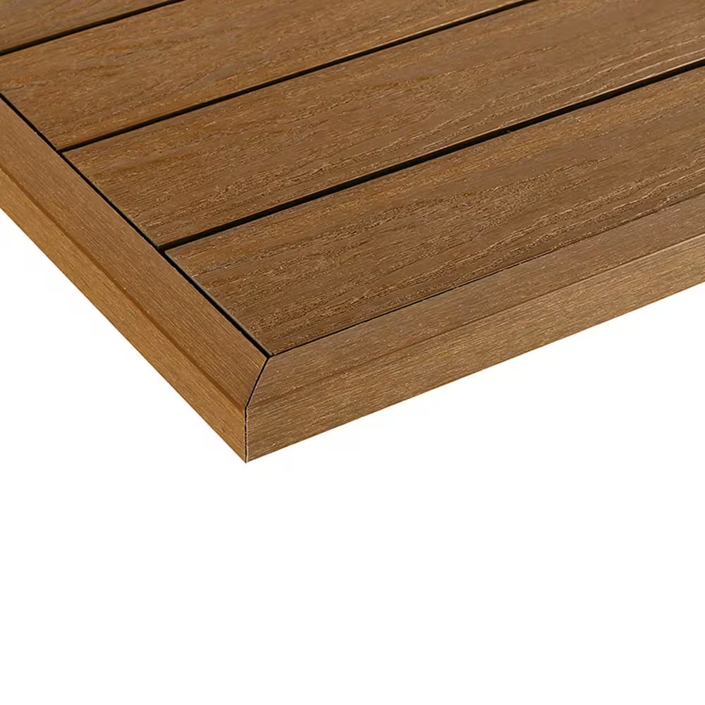 1/12 Ft. X 1 Ft. Quick Deck Composite Deck Tile outside Corner Trim in Peruvian