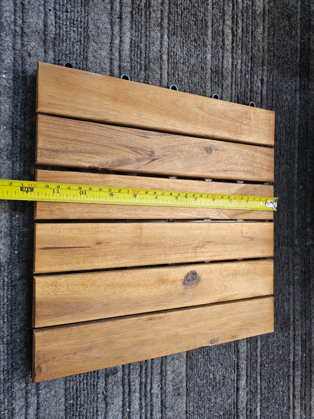 (QTY 10)Yaheetech 12 × 12 in Wooden Interlocking Flooring Tiles for Patio Garden