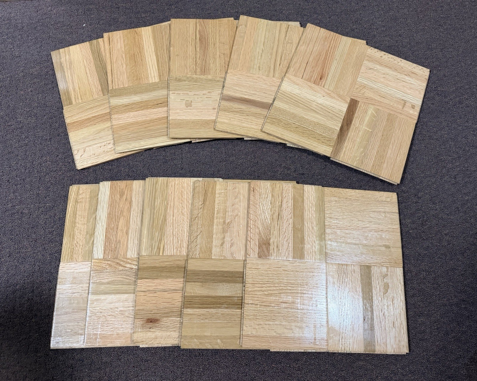 Oak Parquet Flooring HARTCO NATURAL 12x12x5/16: 10 Tiles (10 Sq Ft)