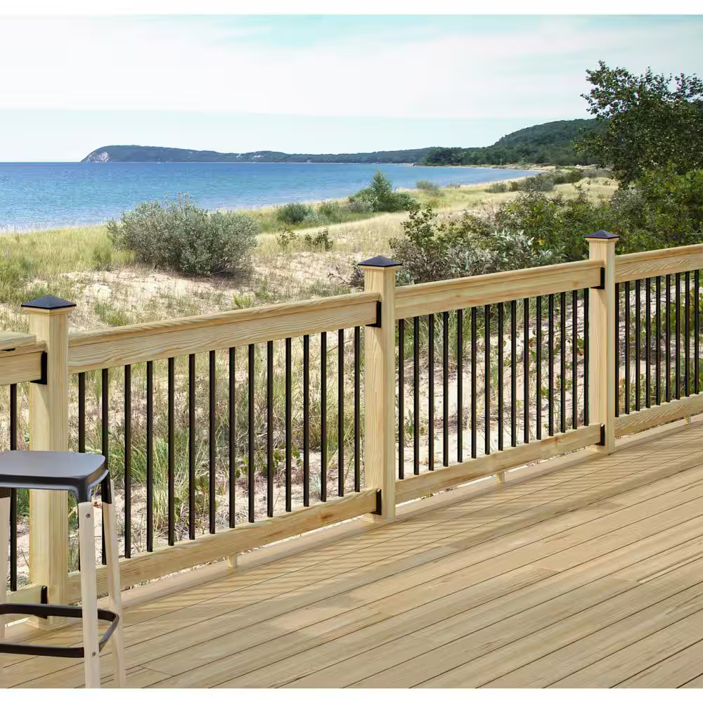 33 In. H X 72 In. W Pressure-Treated Southern Yellow Pine Wood Deck Horizontal R