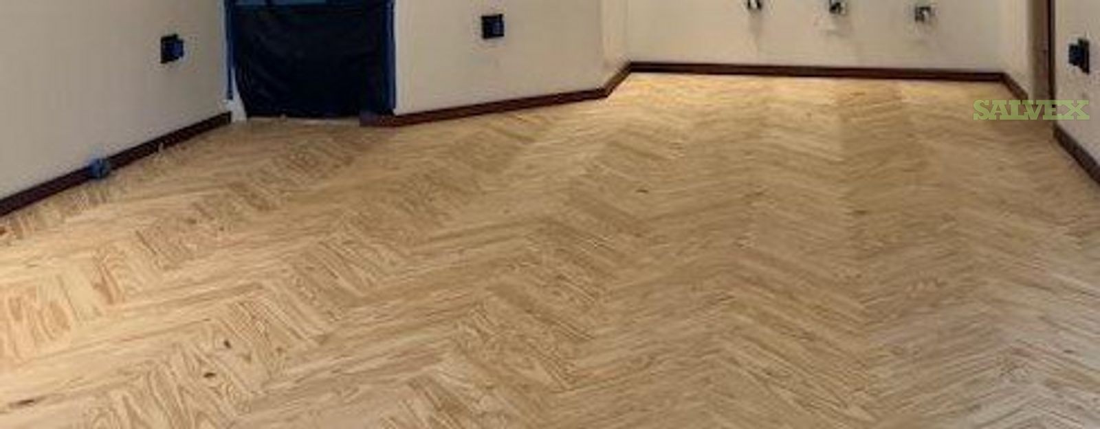 SOLID “NOT-FINISHED” Herringbone Pine Wood Flooring