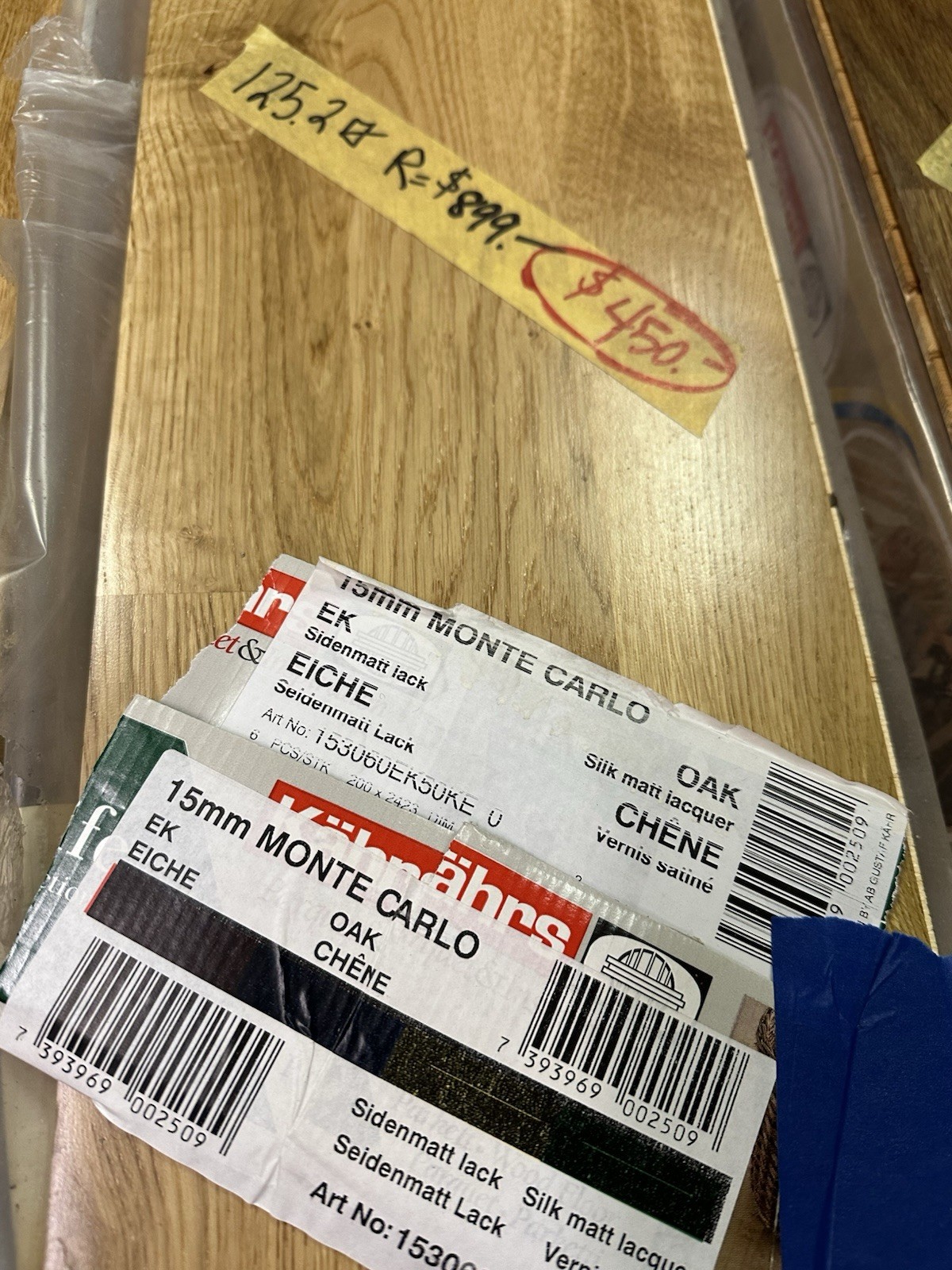 Engineered Hardwood Flooring, 125.2 Sq Ft Of Kahrs Monte Carlo Oak