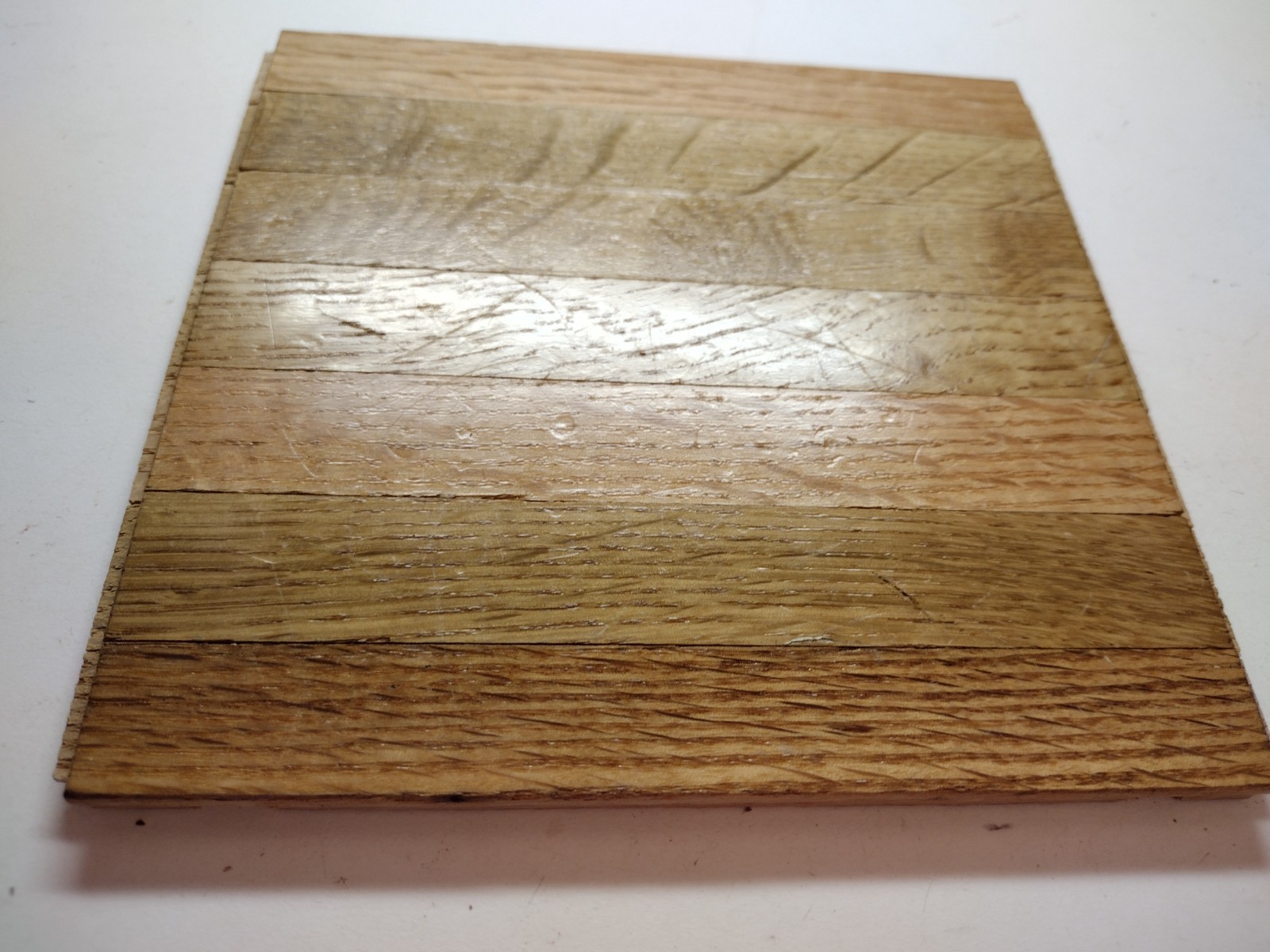1 Bruce 6″x6″ Square 5/16″ Light Natural Oak Parquet Tile AHS100 Desert 7 Finger