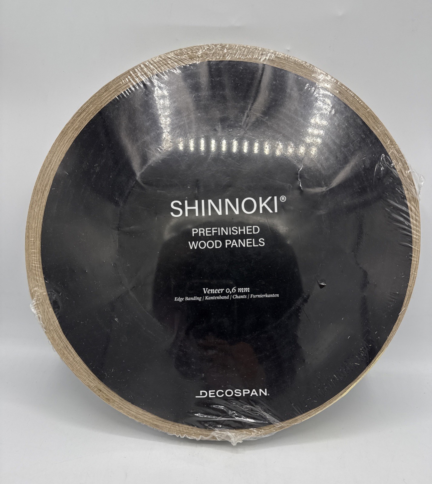 SHINNOKI Prefinished Wood Panels 0.6mm – Veneer Desert Oak 100m Roll