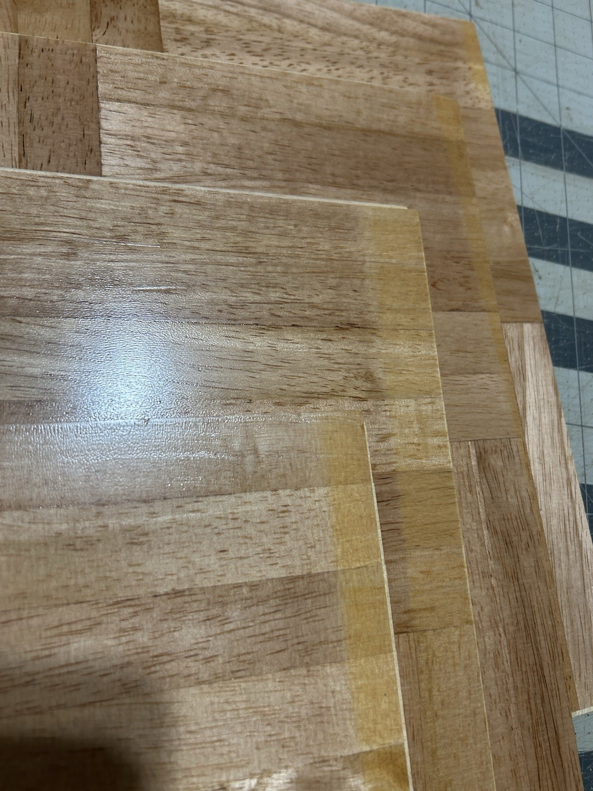 OakTree “Sun Exposure” Hevea Parquet Tile Flooring (10 Tiles/Package) CHESTNUT