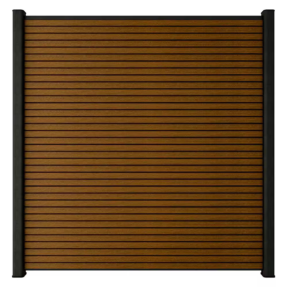 Ultraeasy Fencing 6 Ft. H X 6 Ft. W Brazilian Ipe Wood Plastic Composite Horizon