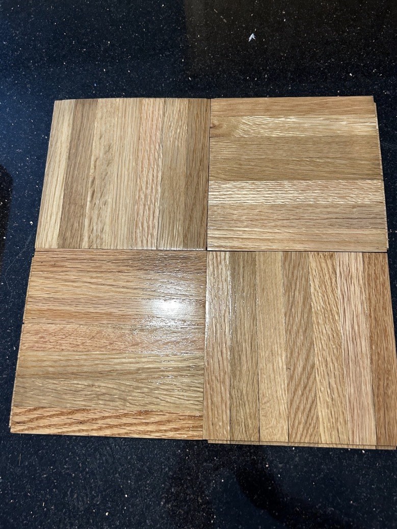 OAK PARQUET FLOOR: 20pcs 6″x6″x5/16″: Bruce Natural AHS100 5 Sq ft NEW!