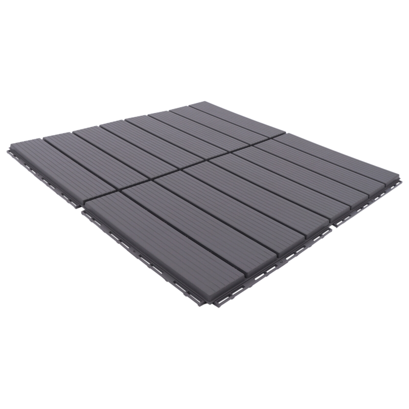 PP Plastic Composite Patio Deck Tiles Non-slip W/ Drainage System For Flooring