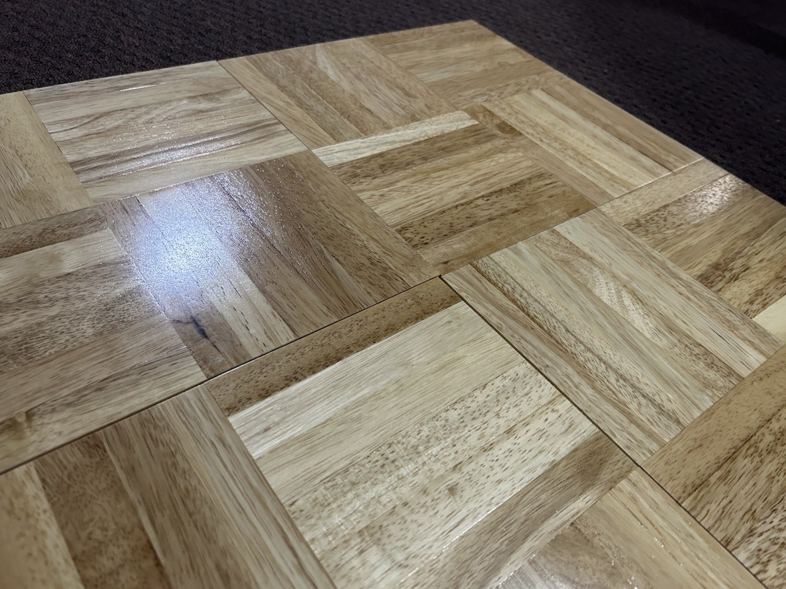 Oakgrain Solid Parquet Hardwood Tile Flooring 6-Finger (10 Tiles/Package) NEW!