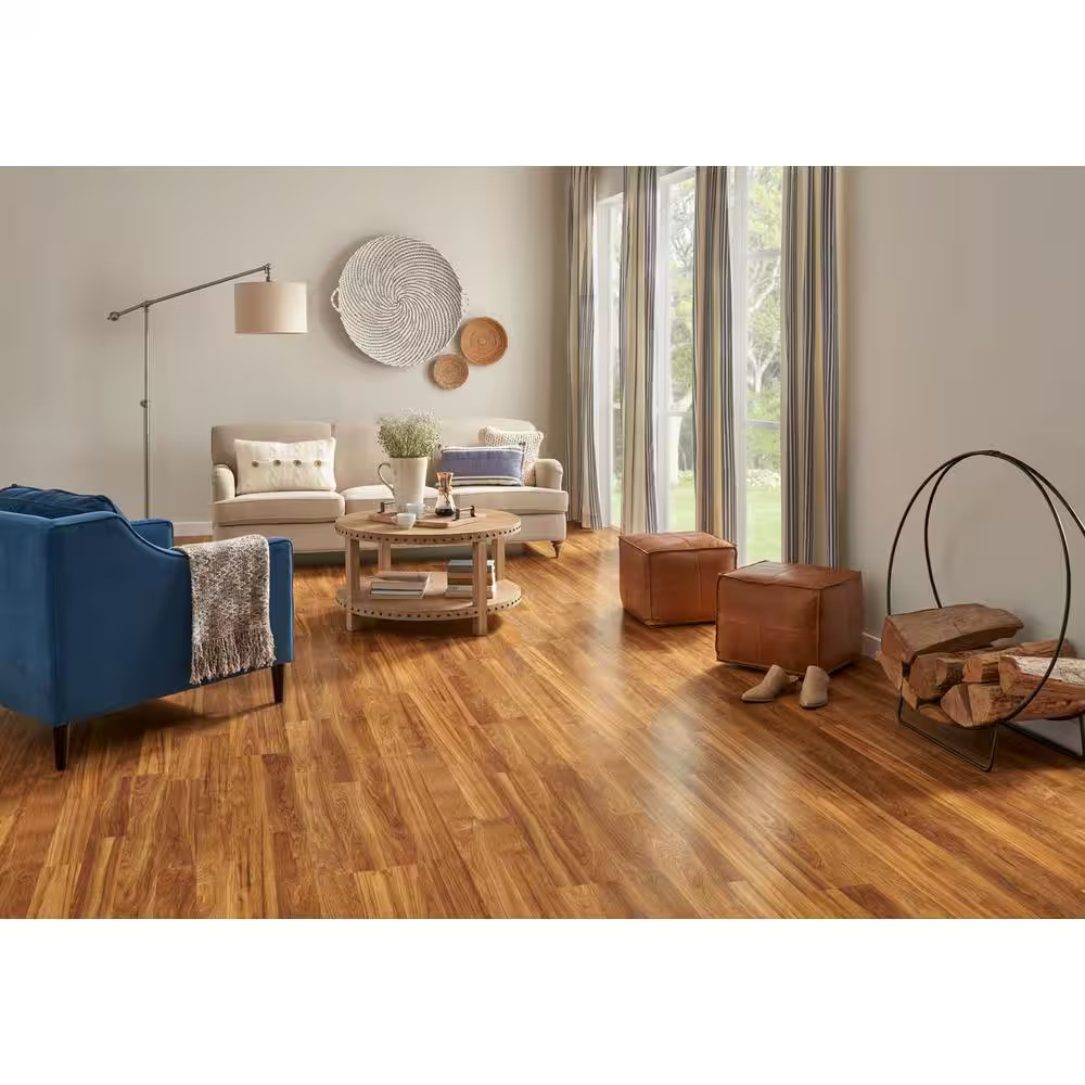 XP Groveport Hickory 10 Mm T X 7.4 In. W Water Resistant Laminate Wood Flooring