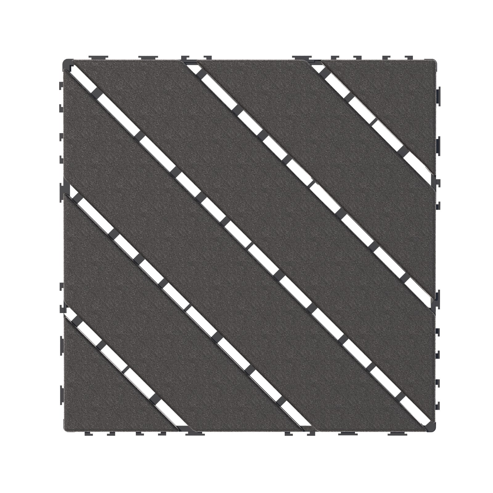 44pcs Plastic Interlocking Deck Tiles Patio Decking Tiles 12″x12″ Waterproof