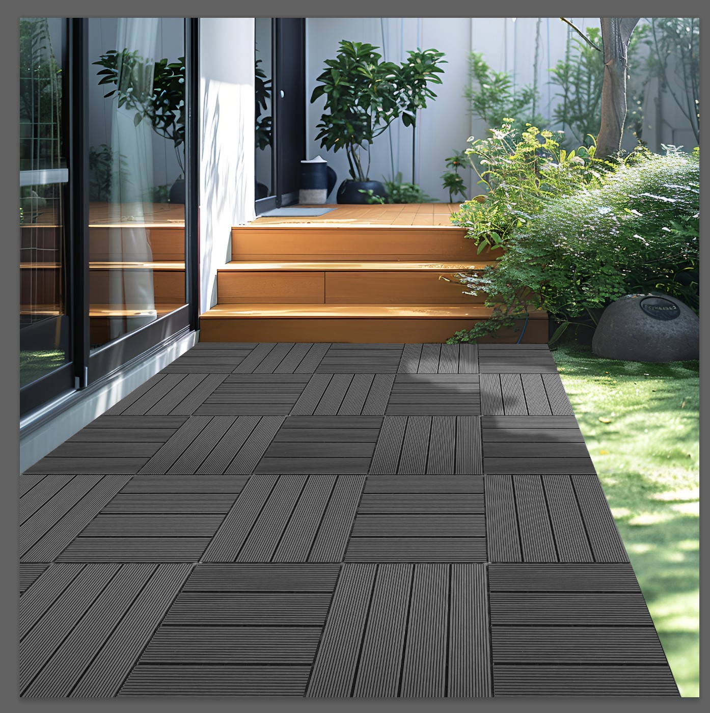 9 PCS 23.4 lb Heavy-Duty Recycled Wood-Plastic Boards, DIY Furniture Making