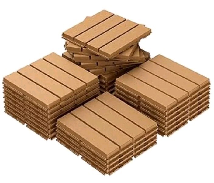 Interlocking Wood-Style Flooring Tiles:Transform Your Space with Ease and Style