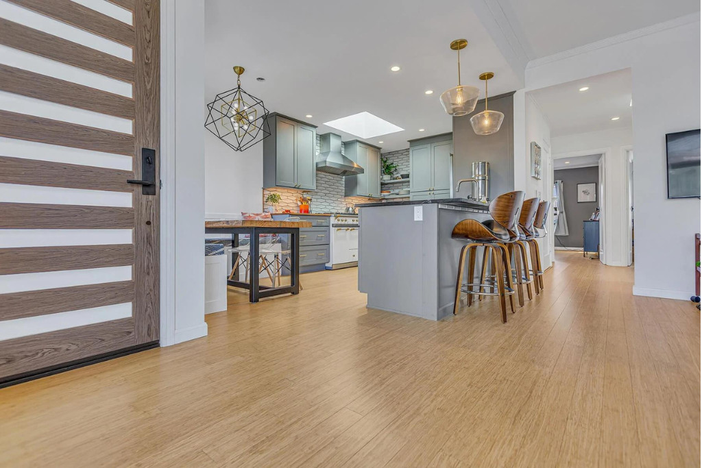 8″ Sample Piece – Ambient® Natural Click 6ft Lengths Bamboo Flooring (Sample)