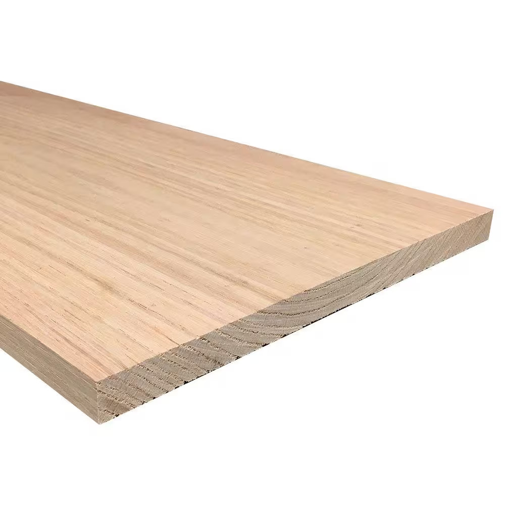 1 In. X 12 In. X Random Length S4S Oak Hardwood Board