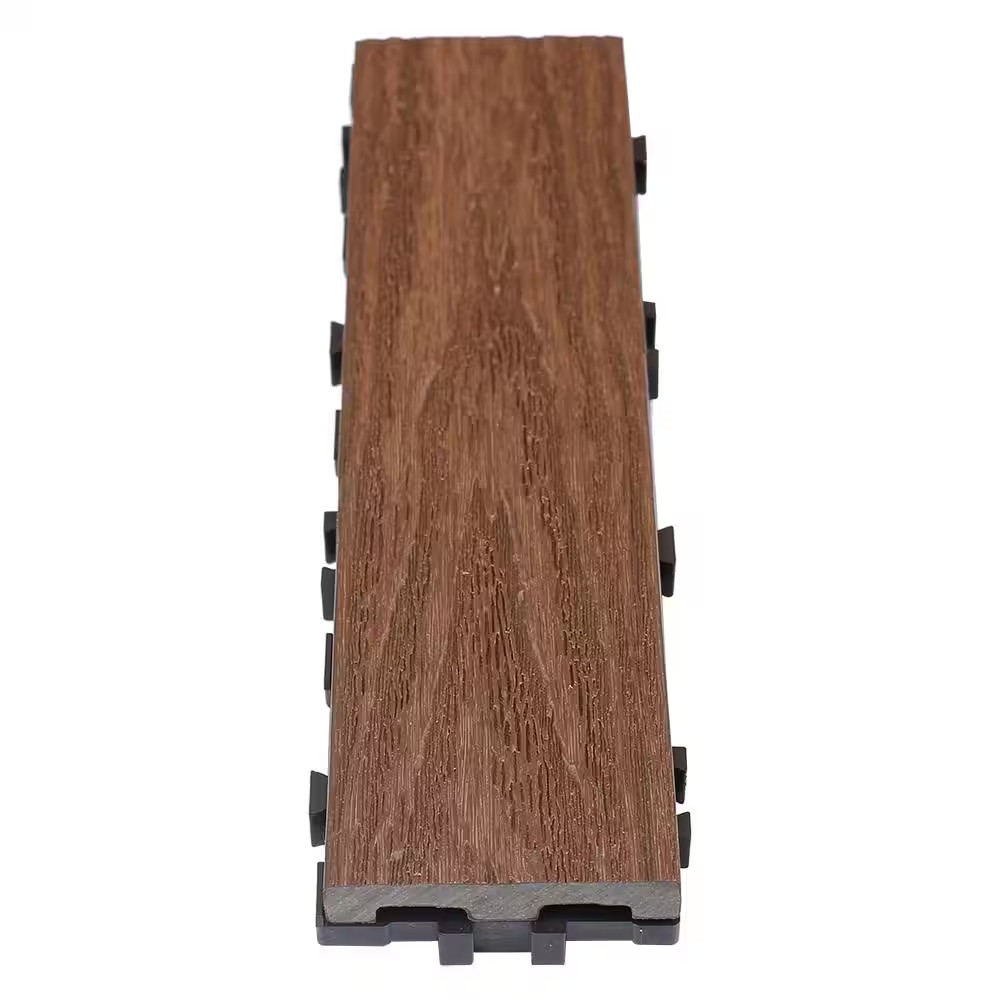 Ultrashield Naturale 3 In. X 1 Ft. Quick Composite Single Slat Deck Tile in Cali
