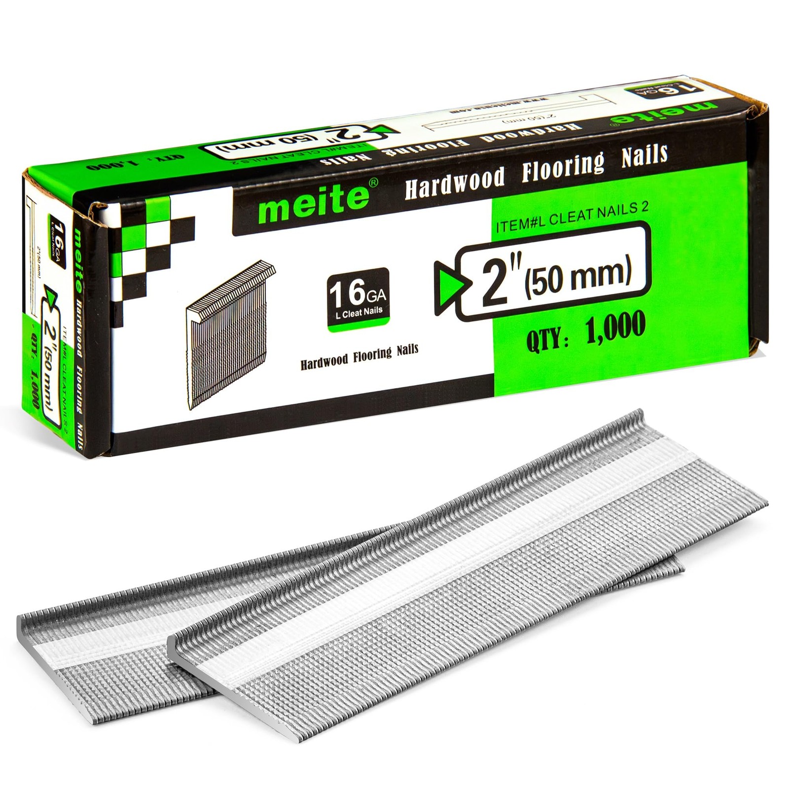 16 Gauge Flooring Nails 2 Inch, 16GA L Cleat Nails Hardwood Flooring Nails fo…